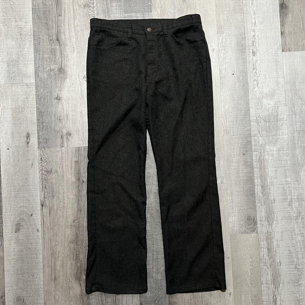 VTG Levis Sta Prest 10517-9055 Salt N Pepper Grey Rockabily Disco Pants Men's 35